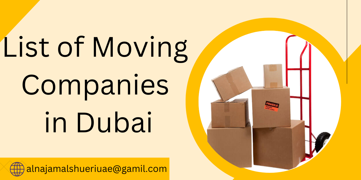 List of Moving Companies in Dubai